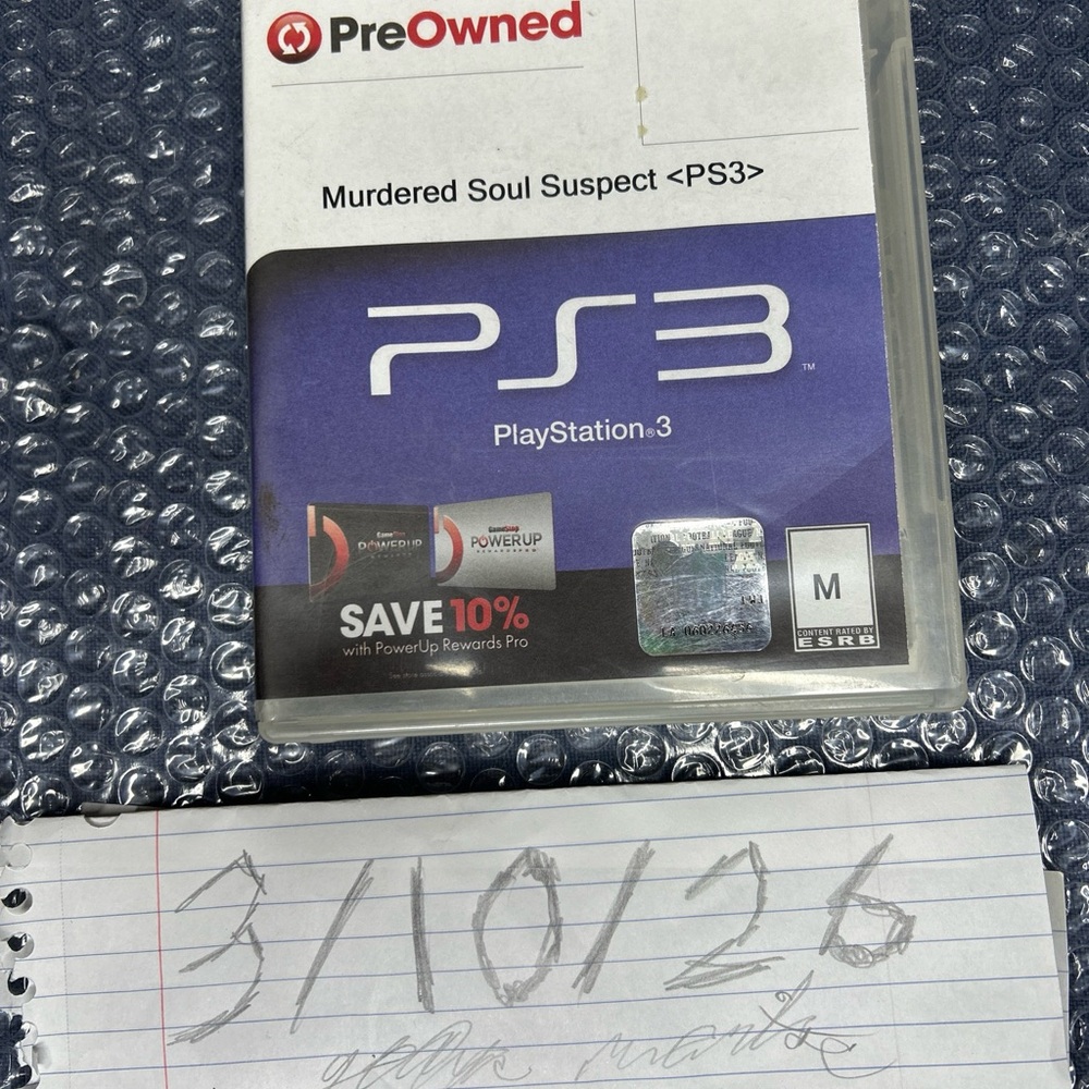 Murdered: Soul Suspect (PS3) Game - Purple Cover